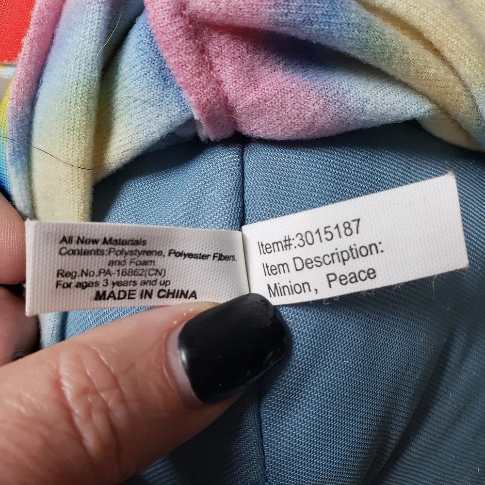 Stuart Minion Tie Dye Peace Plush‎ 15